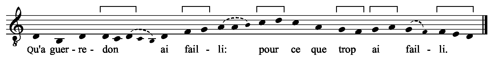 Refrain musical notation